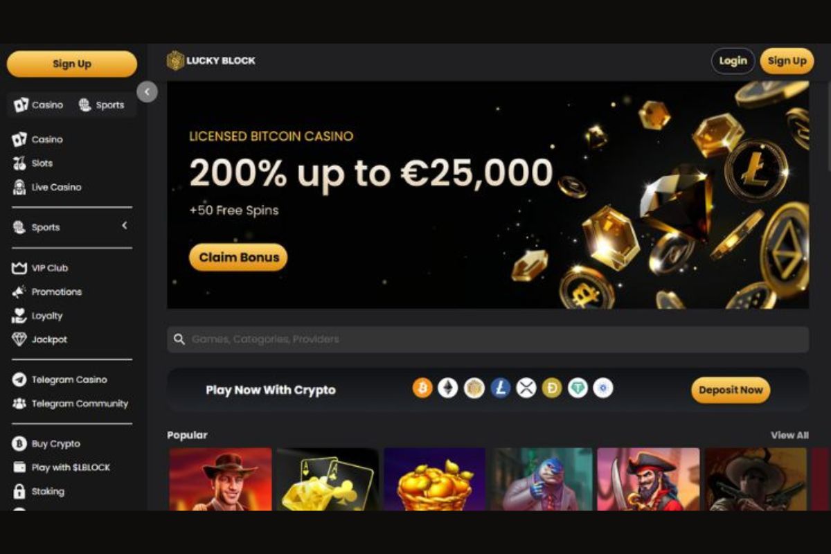 luckyblock Bitcoin casino